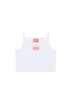 Diesel Tedim Logo-embellished Tank Top In White