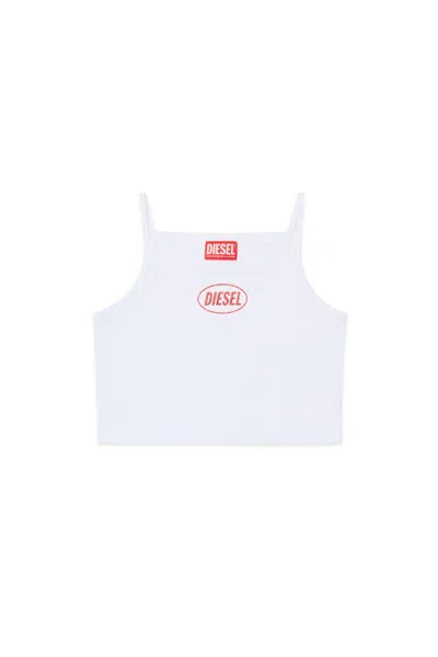 DIESEL SLEEVELESS T-SHIRT WITH LOGO