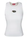 Diesel Sleeveless Top With Geometric Cut-out Logo Detail