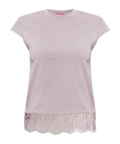 Diesel Sleeveless T-shirt In Purple