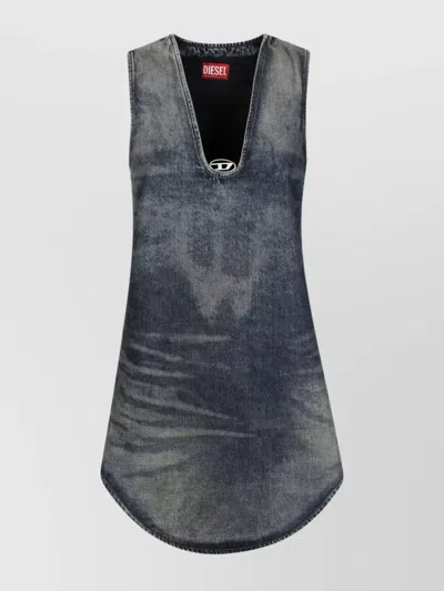 DIESEL SLEEVELESS V-NECKLINE TOP FOR WOMEN