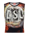 Diesel Graphic-print Tank Top In Black