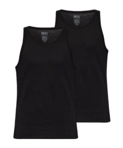Diesel Sleeveless Vests (2-pack) In Black