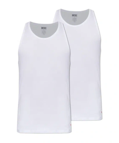 Diesel Sleeveless Vests (2-pack) In White