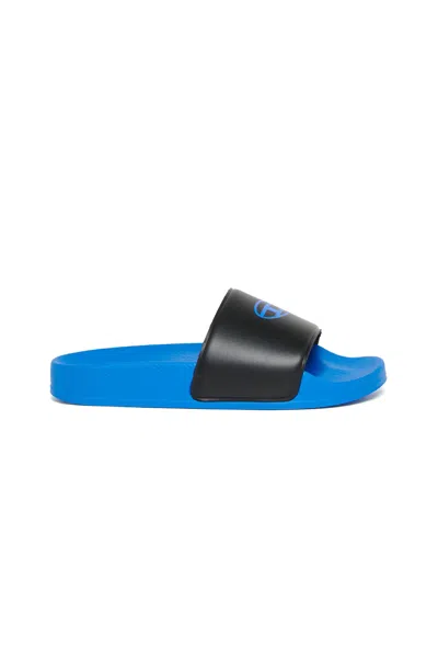 Diesel Slide Sandals With Logo In Multi