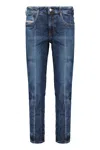 Diesel Slim Blue Dark Jeans Faded Effect In Blue