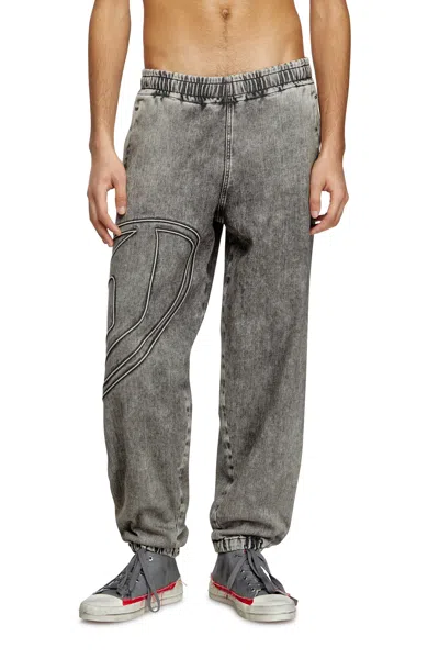Diesel Slim D-pint Track Denim In Black/dark Grey
