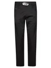 Diesel Slim-fit Black Pants With Modern Cut In Black