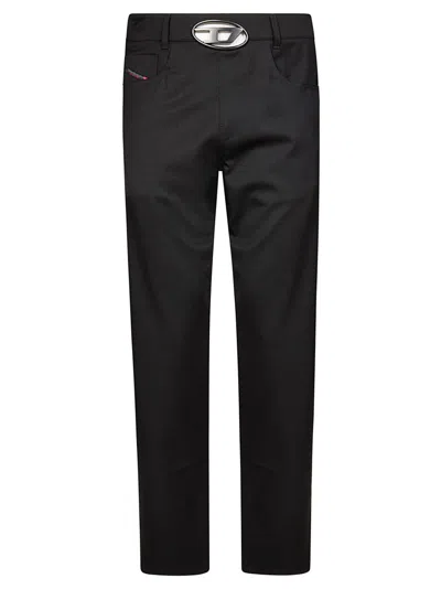 Diesel Slim-fit Black Pants With Modern Cut