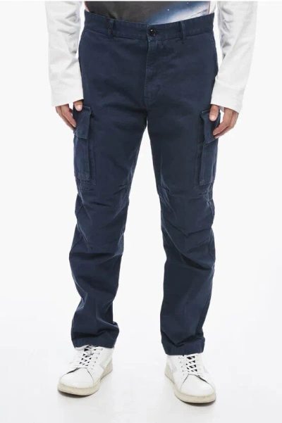Diesel Slim Fit P-cor-embnew Cargo Pants In Blue