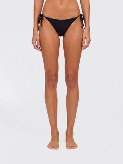 Diesel Slim Fit Polyamide Bikini Bottoms With Adjustable Side Ties In Black