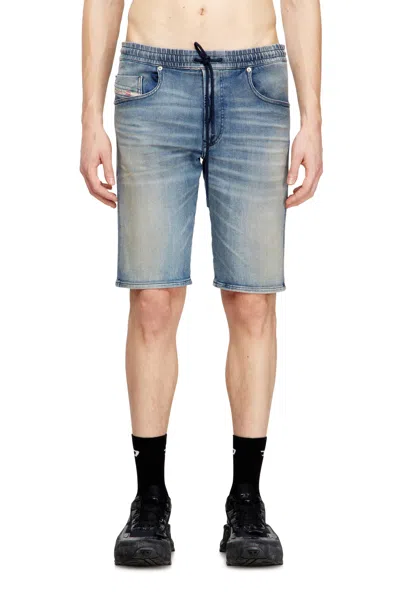 Diesel Slim-fit Shorts In Clean Jogg Jeans In Blue