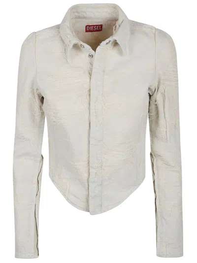 Diesel Slim Fit Stonewash Cotton Shirt