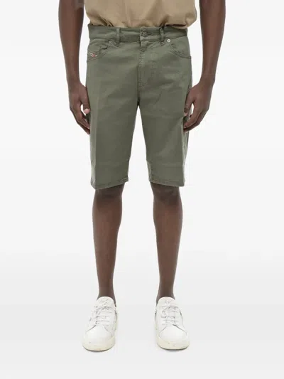 Diesel Slim-fit Five-pocket Shorts In Green