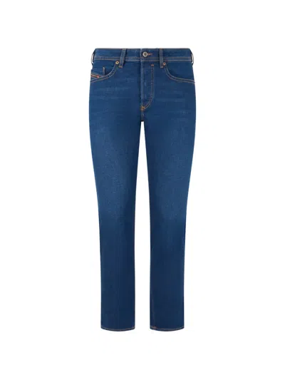 Diesel Slim-fit Straight-leg Jeans In Blue