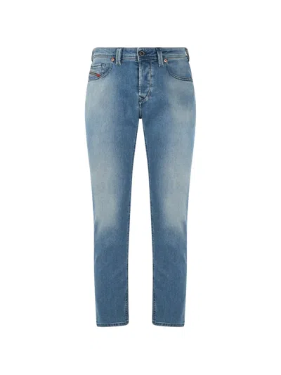 Diesel Slim-fit Tapered Jeans In Blue