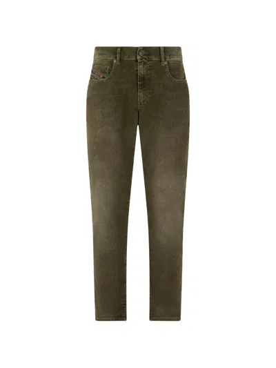 Diesel Slim-fit Trousers In Green