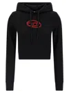 Diesel 'slimmy Hood' Sweatshirt In Black