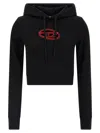 Diesel 'slimmy Hood' Sweatshirt In Black