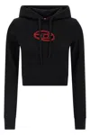 Diesel 'slimmy Hood' Sweatshirt In Black