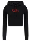 Diesel 'slimmy Hood' Sweatshirt In Black