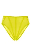 Diesel High-waist Briefs In Flocked Mesh
