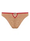Diesel Lingerie Set Adjustable Straps Contrast Trim In Gold
