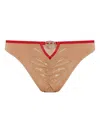 Diesel Lingerie Set Adjustable Straps Contrast Trim In Brown