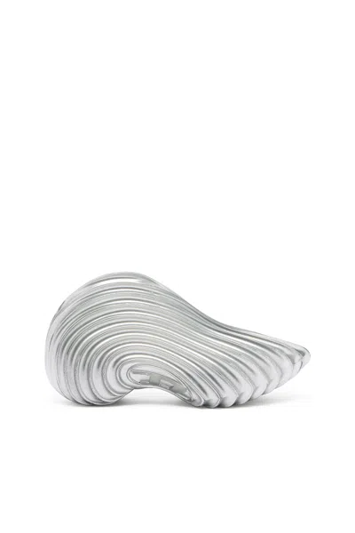 Diesel Slip-on Sneaker In Melflex In Silver