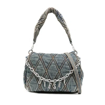 Diesel Small Charm-d Shoulder Bag In Purple