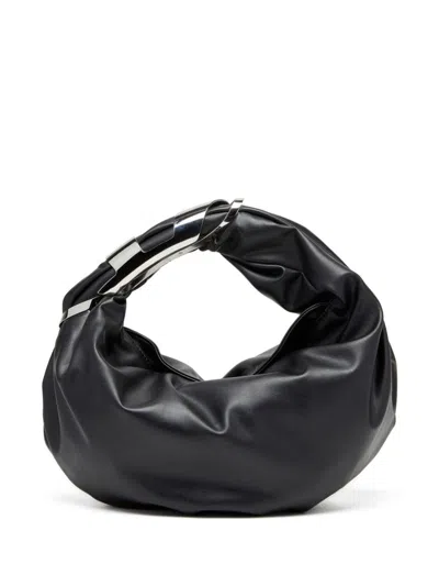 Diesel Small Grab-d Shoulder Bag In Black