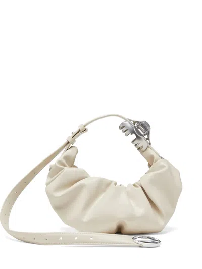 Diesel Small Grab-d Scrunched Shoulder Bag In White