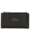 Diesel Play Iii Patent Leather Cardholder In Black
