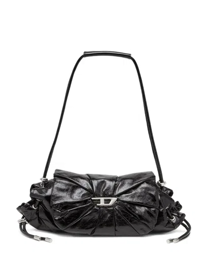 DIESEL SMALL SCRUNCH-D SHOULDER BAG