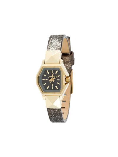 Diesel Small Tonneau Analog Watch In Gold