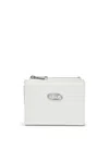 Diesel Small Wallet In Glossy Leather In White