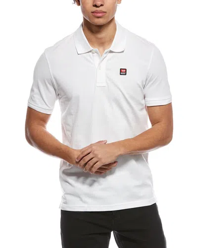 Diesel Smith Off Polo Shirt In White