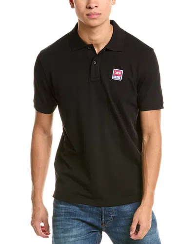 Diesel Smith Polo Shirt In Black