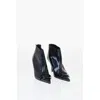 Diesel Snakeskin Effect Metallic Leather D-venus Ankle Boots Heel 8