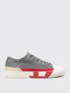 Diesel Man Sneakers Grey Size 10 Cotton In Black