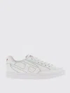 Diesel Low-top Sneakers With Perforated Design And Rubber Sole In White