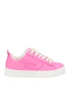 Diesel Sneakers Pink Size 12c Bovine Leather In Pink