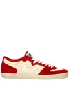 Diesel Low-top Sneakers Logo Suede Panels In Red