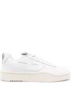 Diesel Low-top Leather Sneakers With D Patch In White