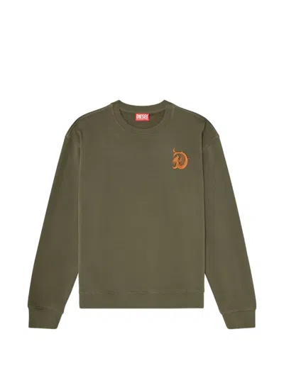 Diesel S-norm-aa4 Sweatshirt In Green