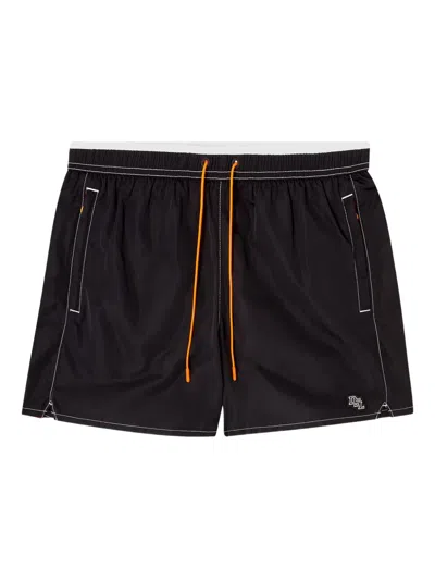 Diesel Soccer-41-d-pop-b Drawstring Swim Shorts In Black
