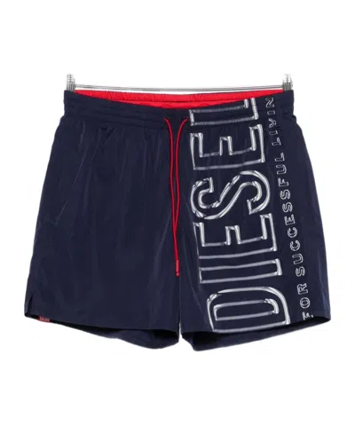Diesel Soccer 41 D-core Swim Shorts In Blue