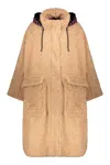Diesel Soft Beige Coat With Zipper And Pockets In Neutral
