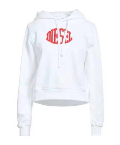 Diesel Soft Comfortable Hoodie In White