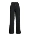 Diesel Solid Color Bootcut Jeans In Black